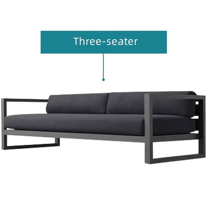 Nordic Style Two Seats All Weather Outdoor Furniture Metal Outdoor Furniture, Aluminum Outdoor Furniture Set
