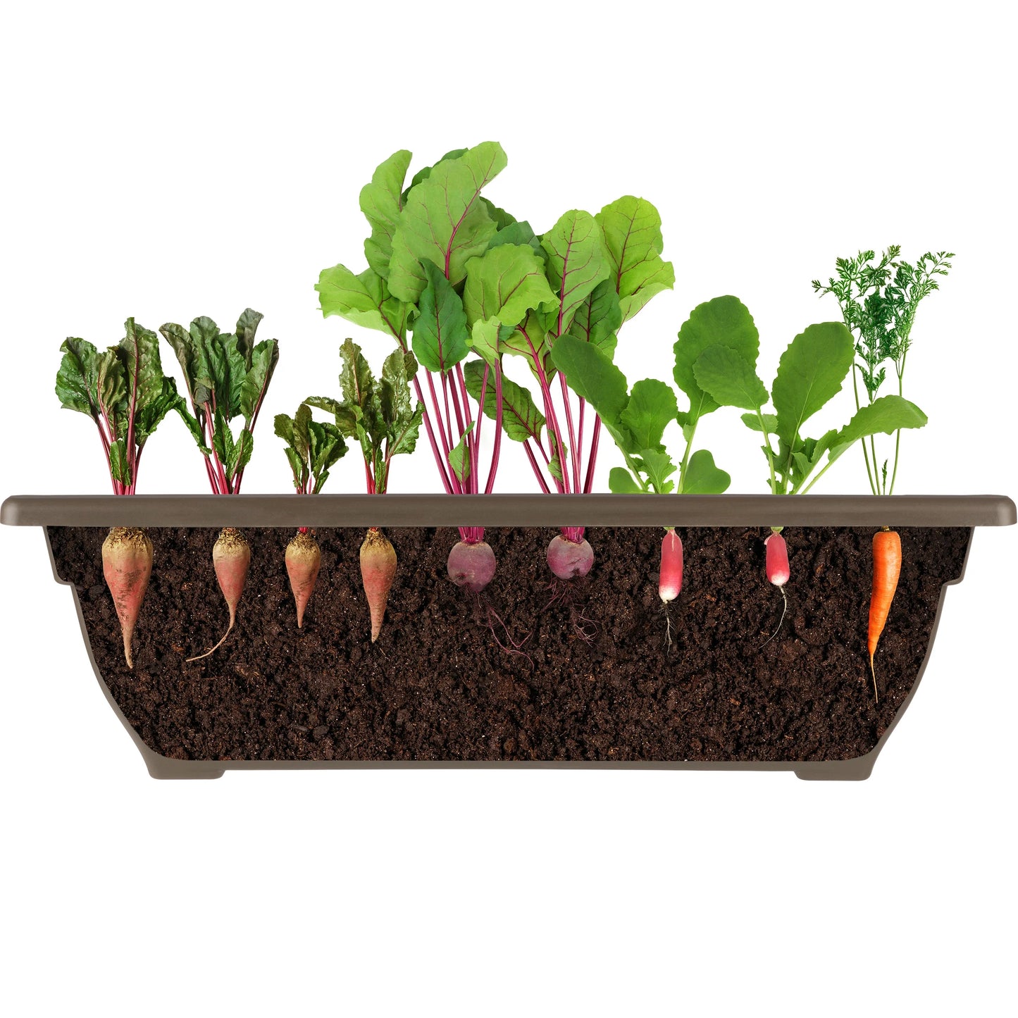 5 Tier Vertical Planter Raised Garden Beds, Brown
